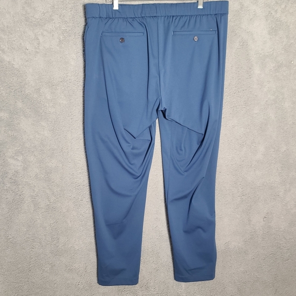 Bonobos Blue Joggers with Tapered Fit and Elastic Waistband - Picture 7 of 8